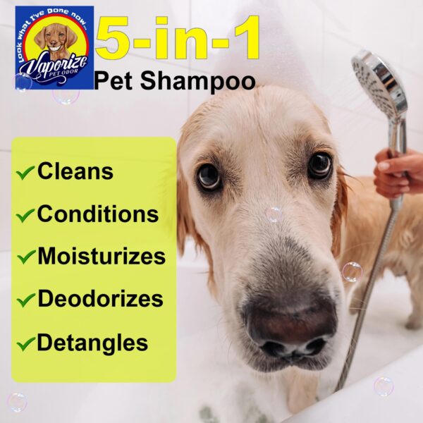 Vaporize Pet Odor 5-in-1  Pet Wash Shampoo, Buy One Get One Free! - Image 2