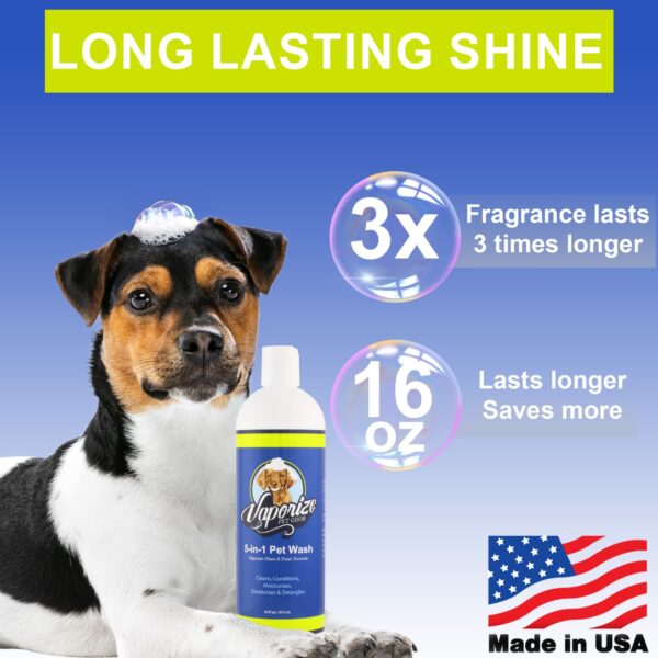 Vaporize Pet Odor 5-in-1  Pet Wash Shampoo, Buy One Get One Free! - Image 3